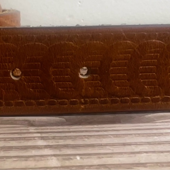 Leather Cresent Vintage Belt 38 40 Harness Large Mens Unisex Western boho rodeo - Picture 8 of 8